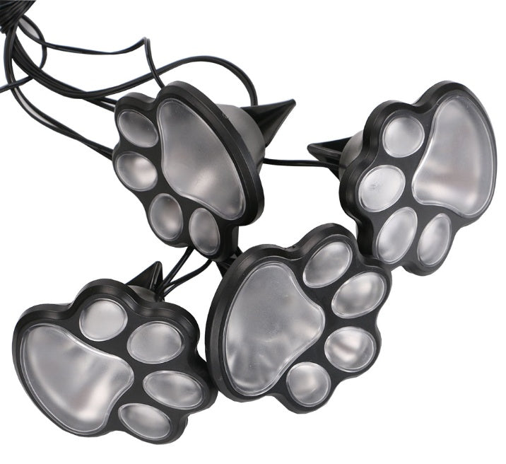 Solar LED Paw Print Lights – Outdoor Sensor Lamps for Garden or Camping