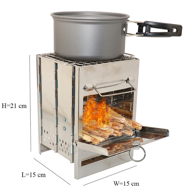 Compact Outdoor Wood Burning Stove