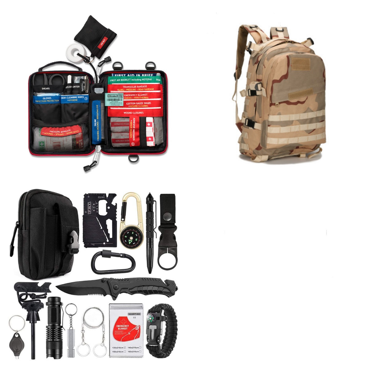 Camping Survival Gear Kit