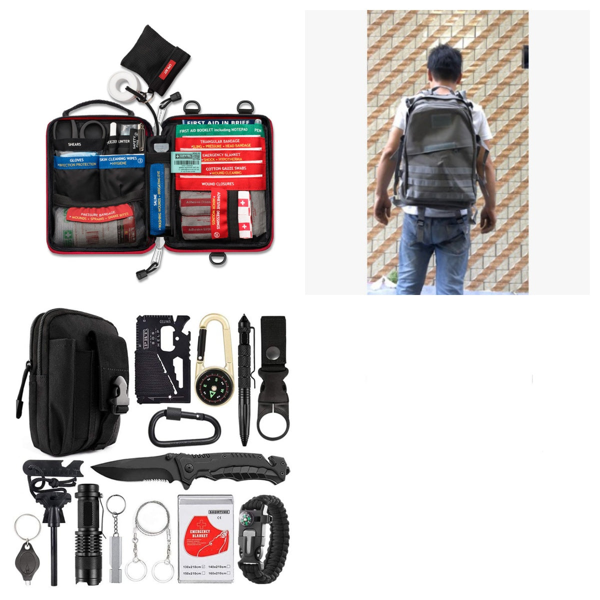 Camping Survival Gear Kit
