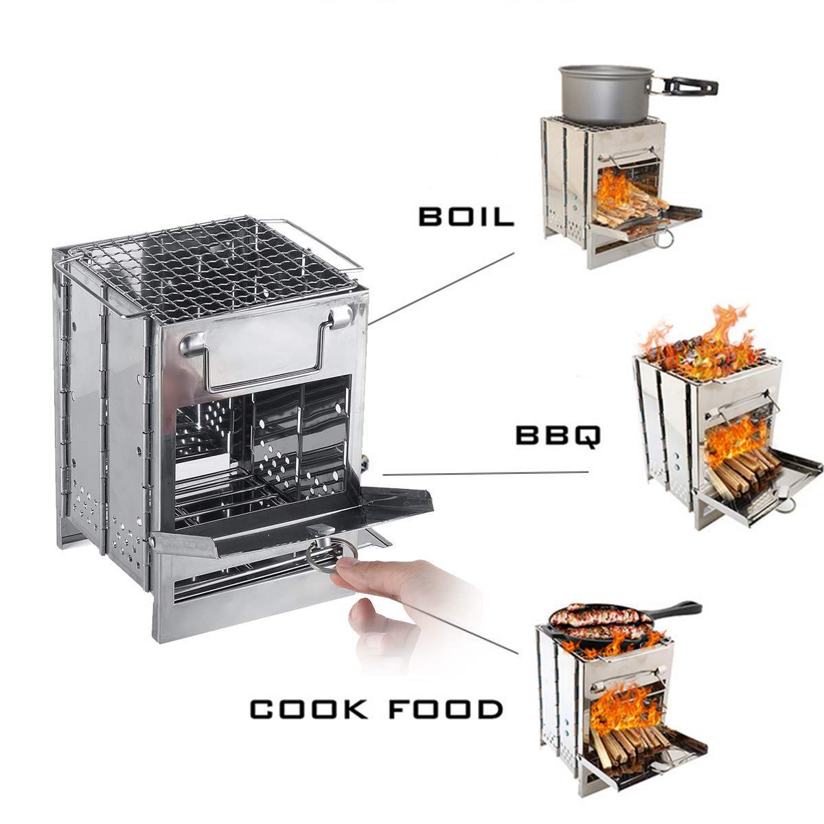 Compact Outdoor Wood Burning Stove