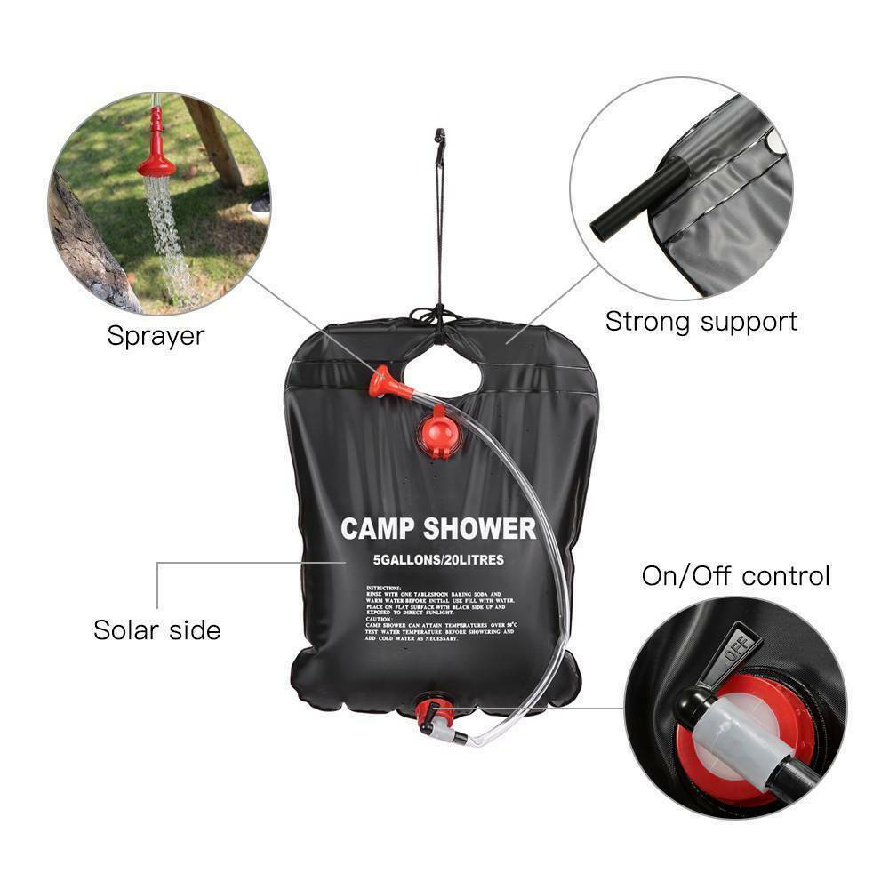 20L Heatable Camping Shower Bag