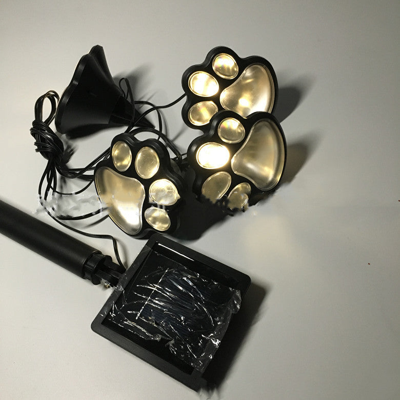 Solar LED Paw Print Lights – Outdoor Sensor Lamps for Garden or Camping