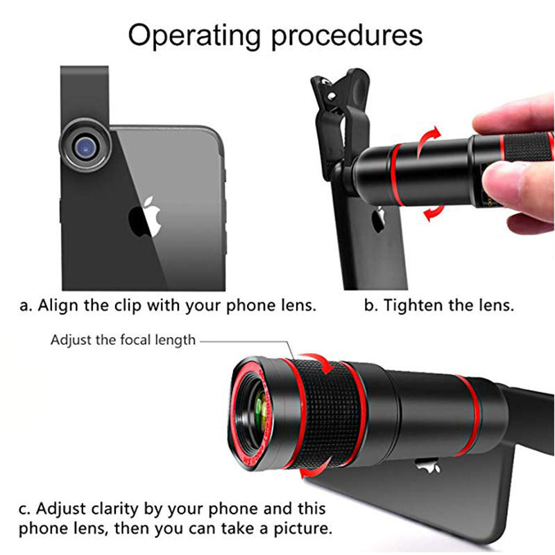 Mobile Telescope Lens – High Zoom Clip-On for Phones