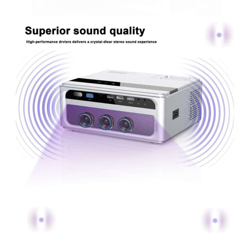 HD Compact WiFi Projector – Works with Android & iPhone