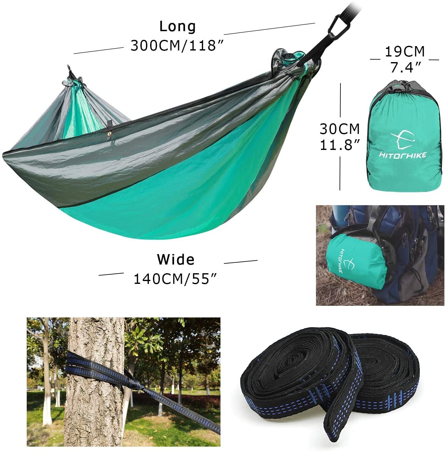 Portable Nylon Backpacking Hammock