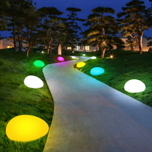Solar Light Stone LED Grass Lamp