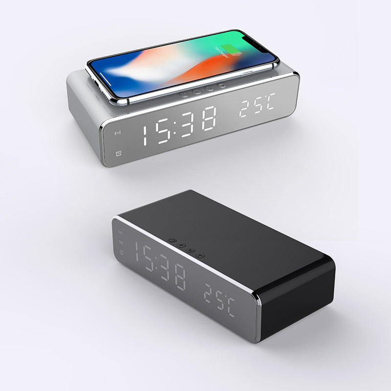 Multifunctional Desktop Clock with Charger & Thermometer