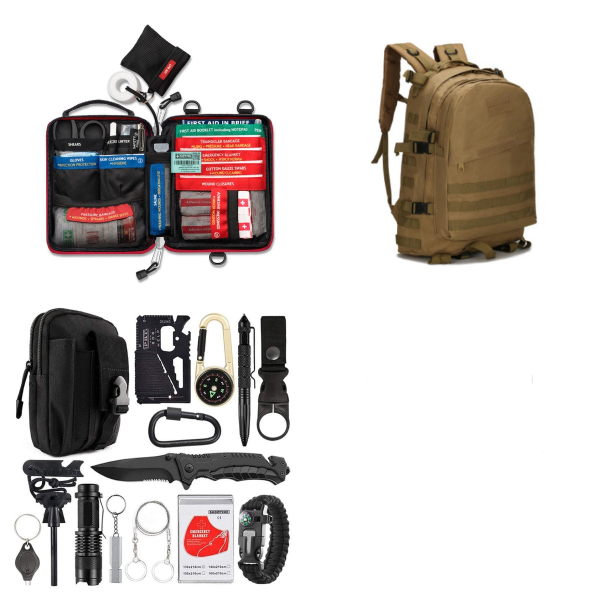 Camping Survival Gear Kit
